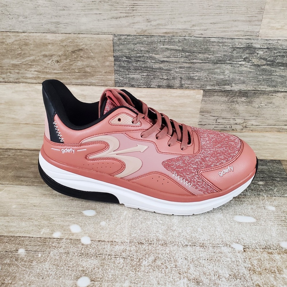 G-Defy Energiya Womens Shoes Sz 10 Athletic Running Mauve Black Lace Up Sneakers